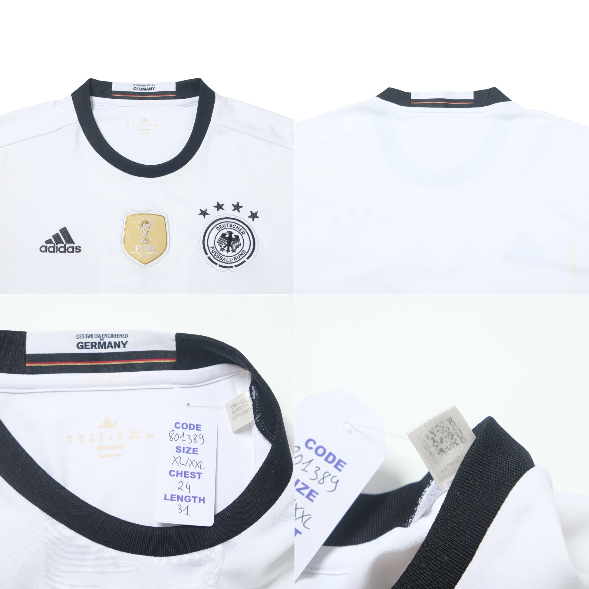 2015/16 Germany Home Shirt Adidas (XL)