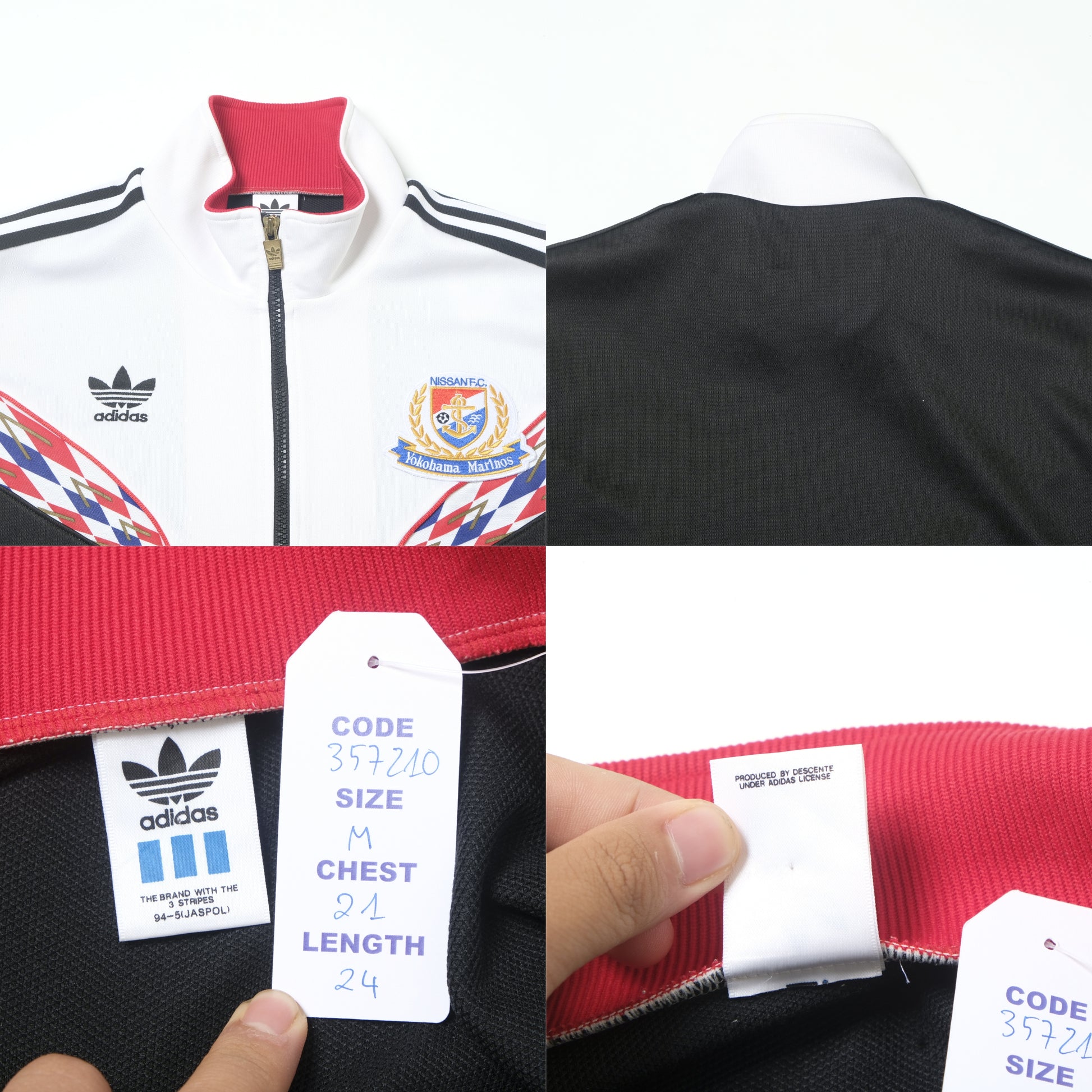1990s Yokohama Marinos Track Jacket J-League Adidas (M)