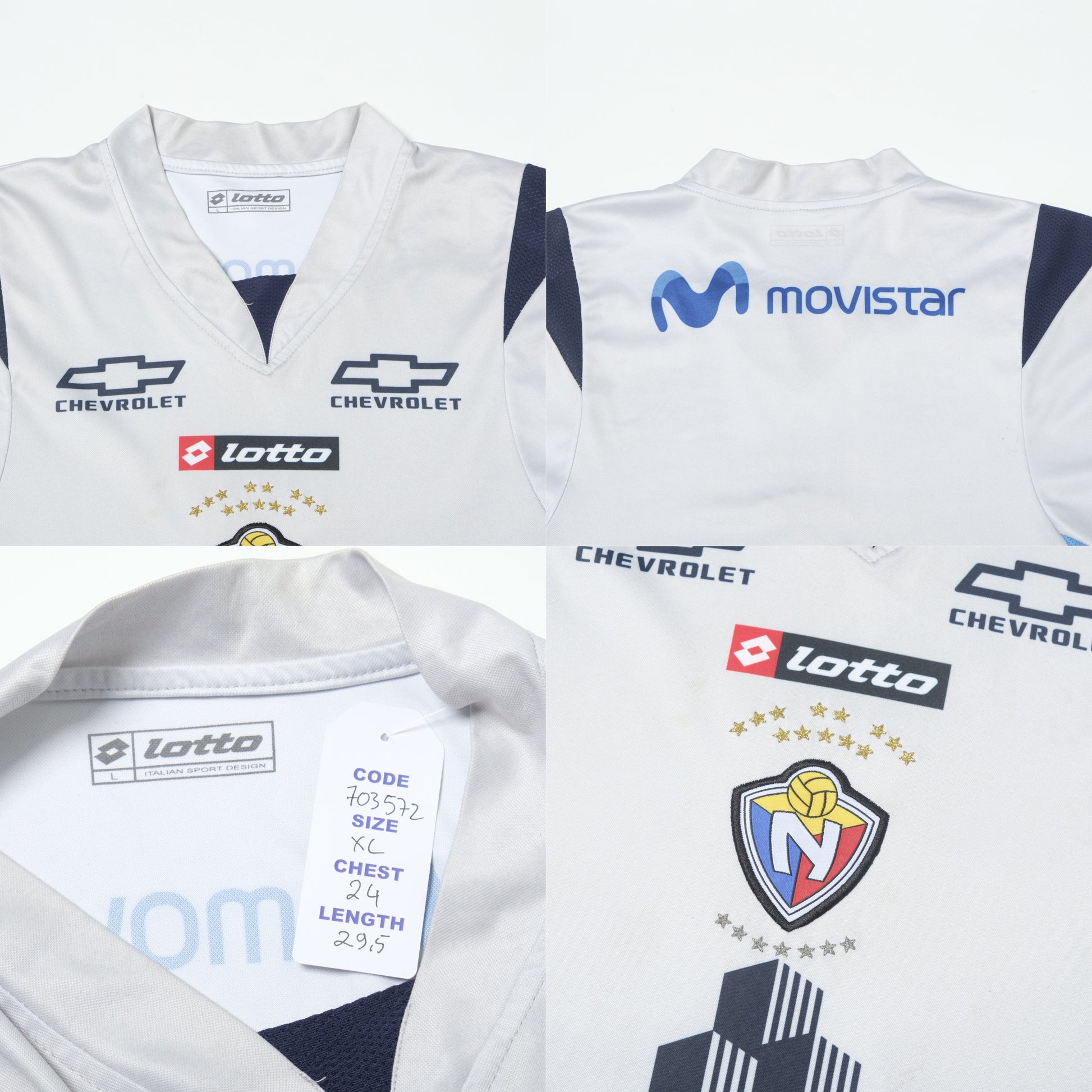 2007 Club Deportivo El Nacional (Ecuador) Away Shirt Lotto (XL)