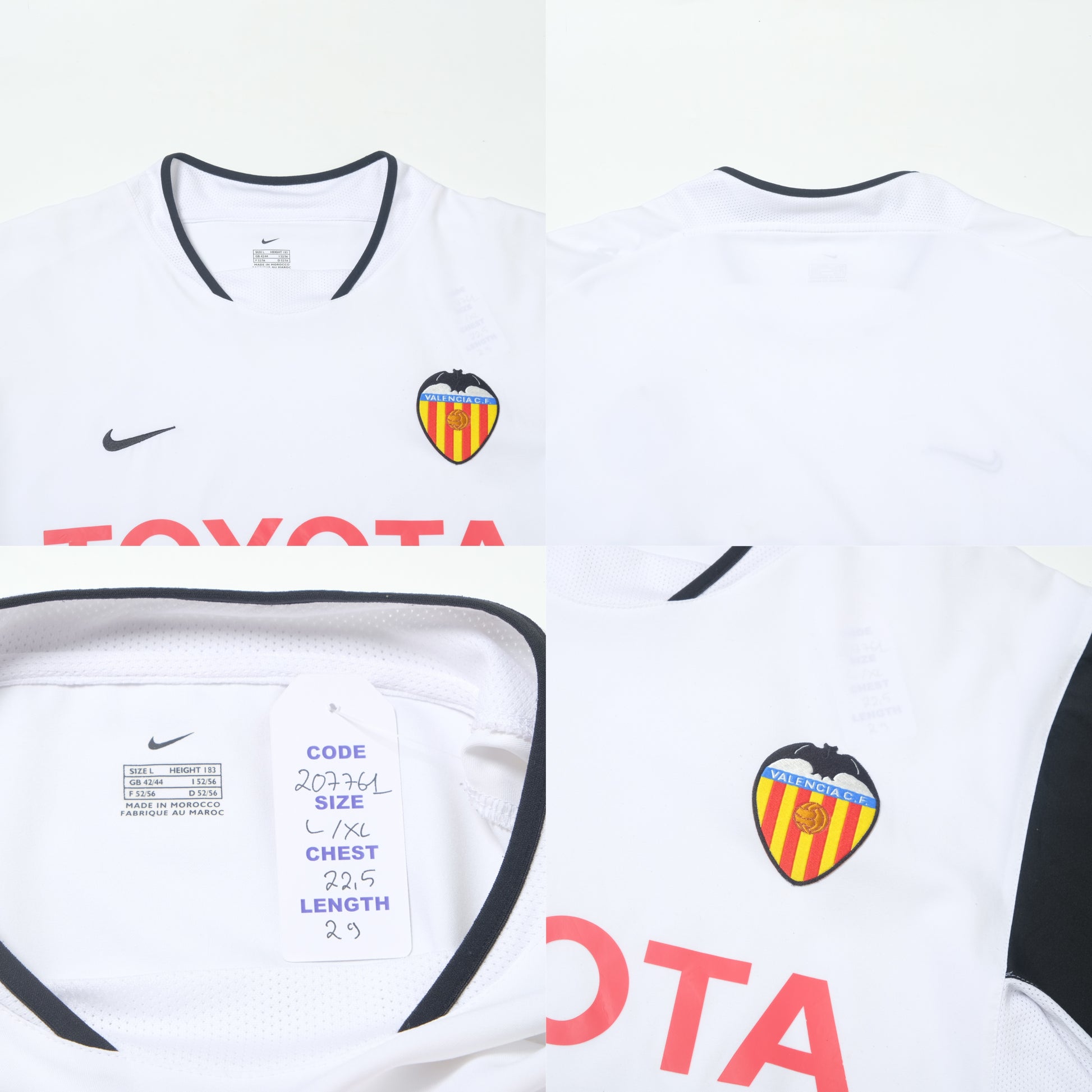 2003/04 Valencia Home Shirt Nike (L/XL)