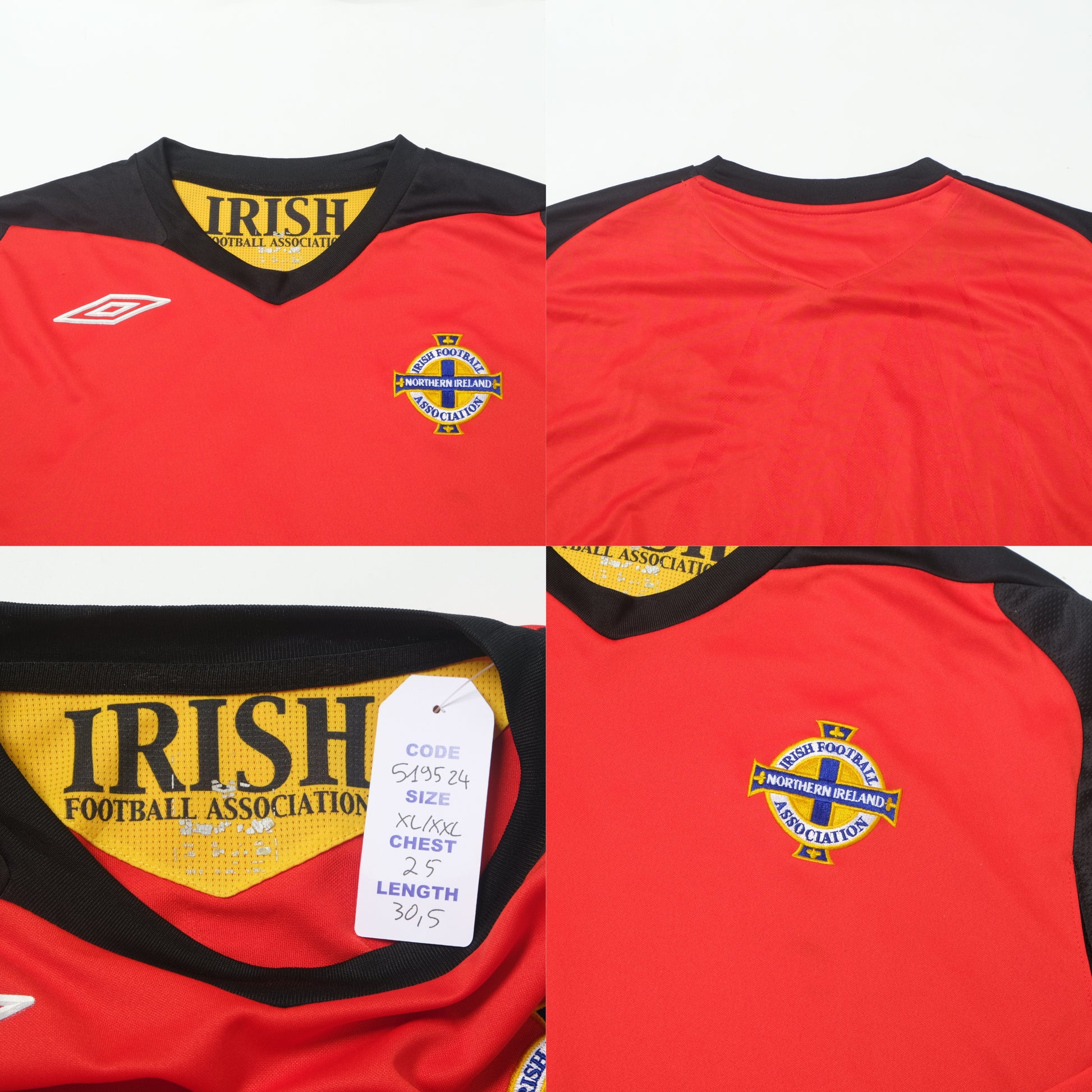 2006/07 Northern Ireland Away Goalkeeper Shirt Umbro (XL/XXL)