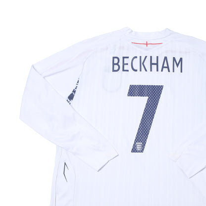 2007/09 England Home Shirt Umbro Beckham (XL/XXL)