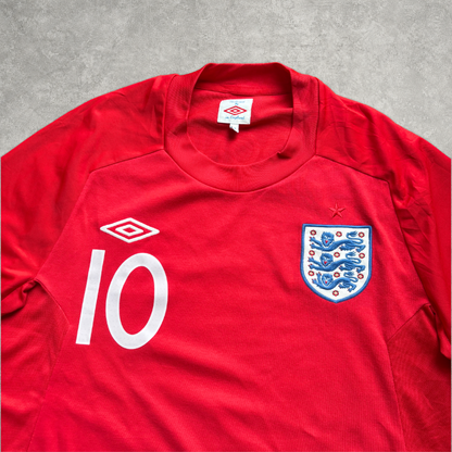 2010/11 England Away Shirt Umbro Rooney (M/L)