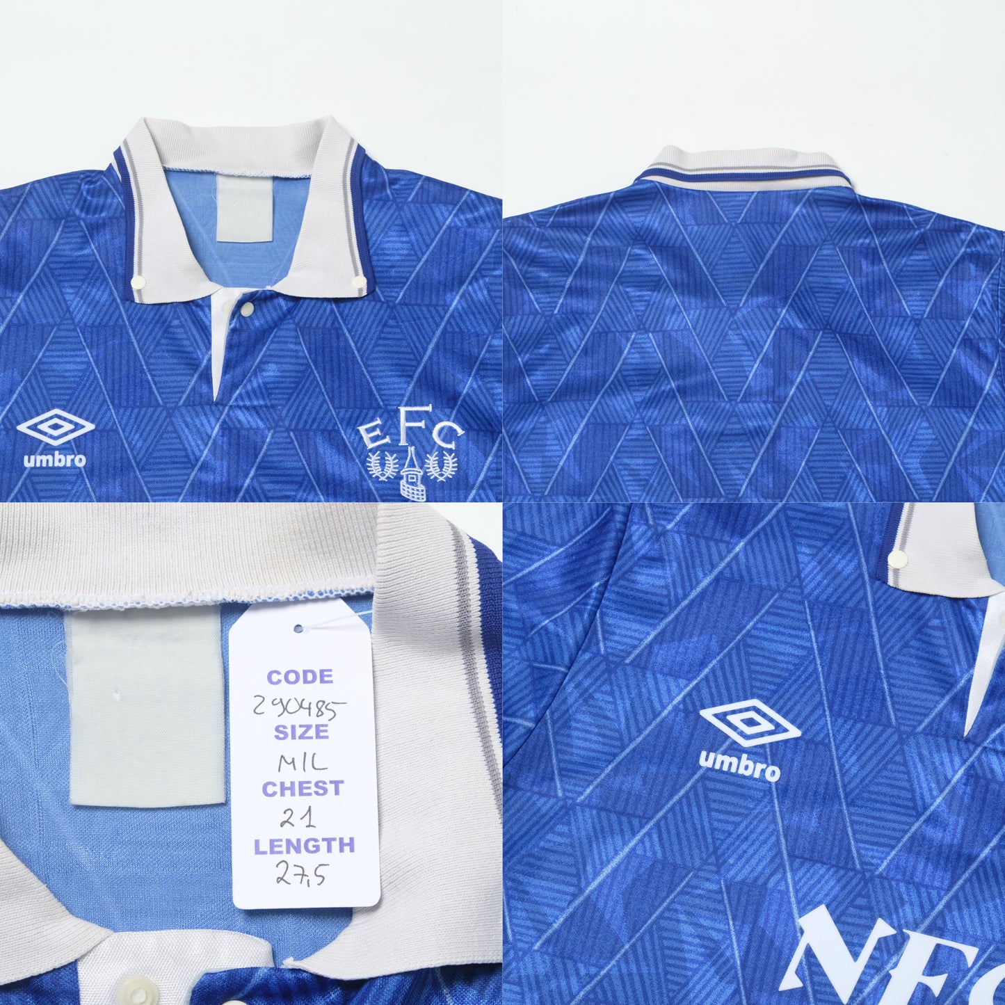 1989/91 Everton Home Shirt Umbro (M/L)