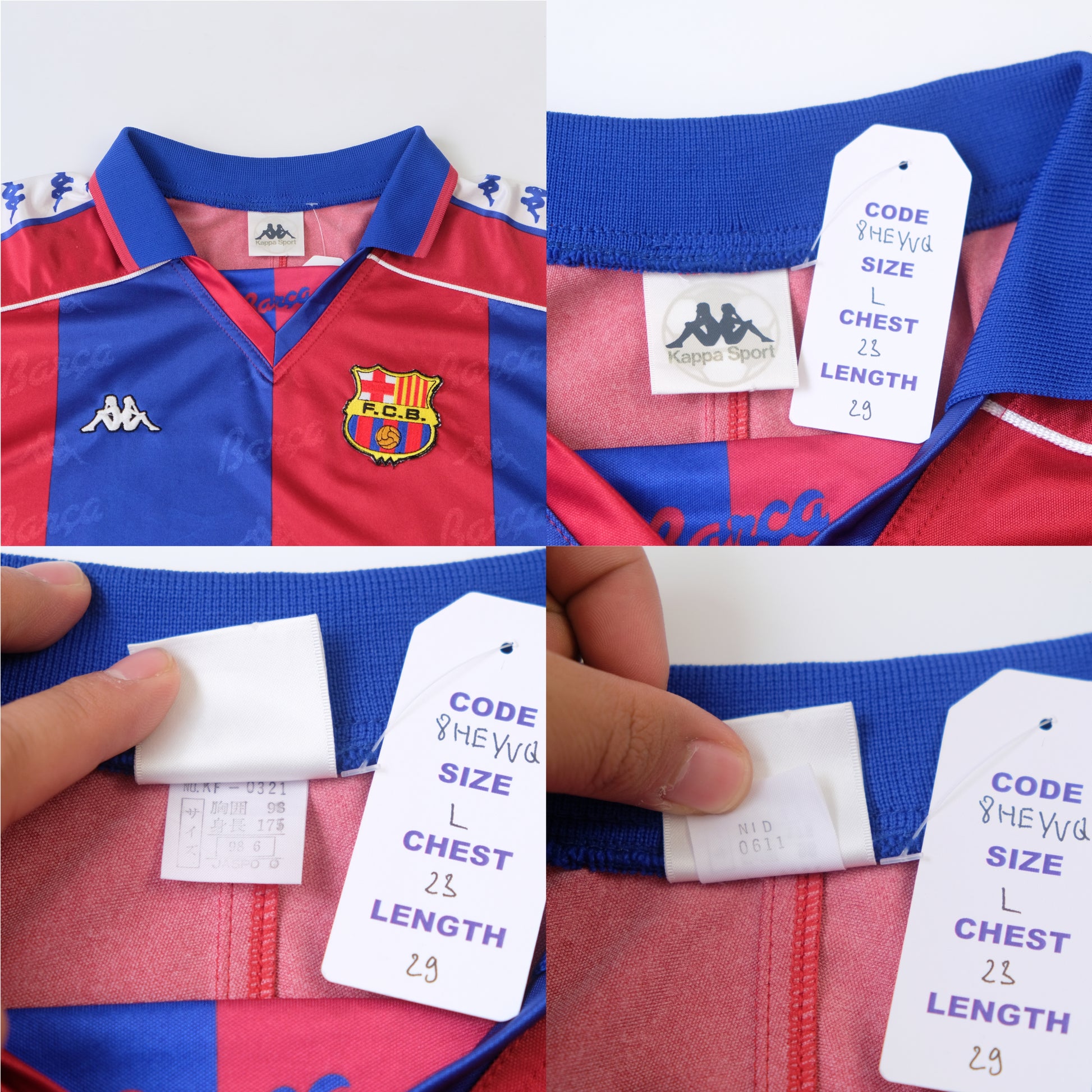 1992/95 Barcelona Home Shirt Kappa (L)