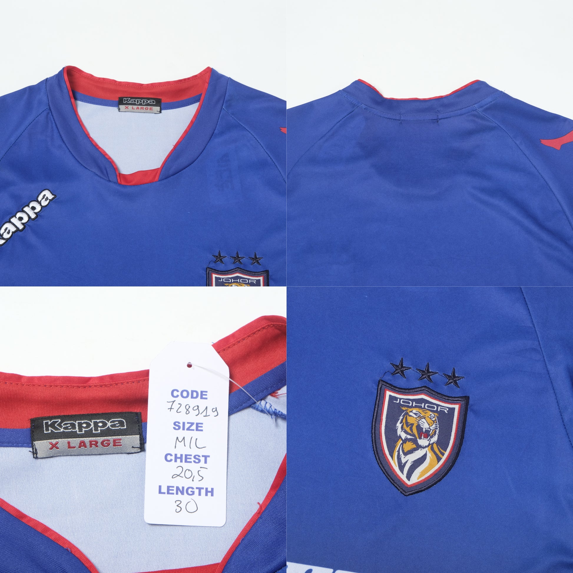 2012/13 Johor Darul Ta'Zim (Malaysia) Away Shirt Kappa (M/L)