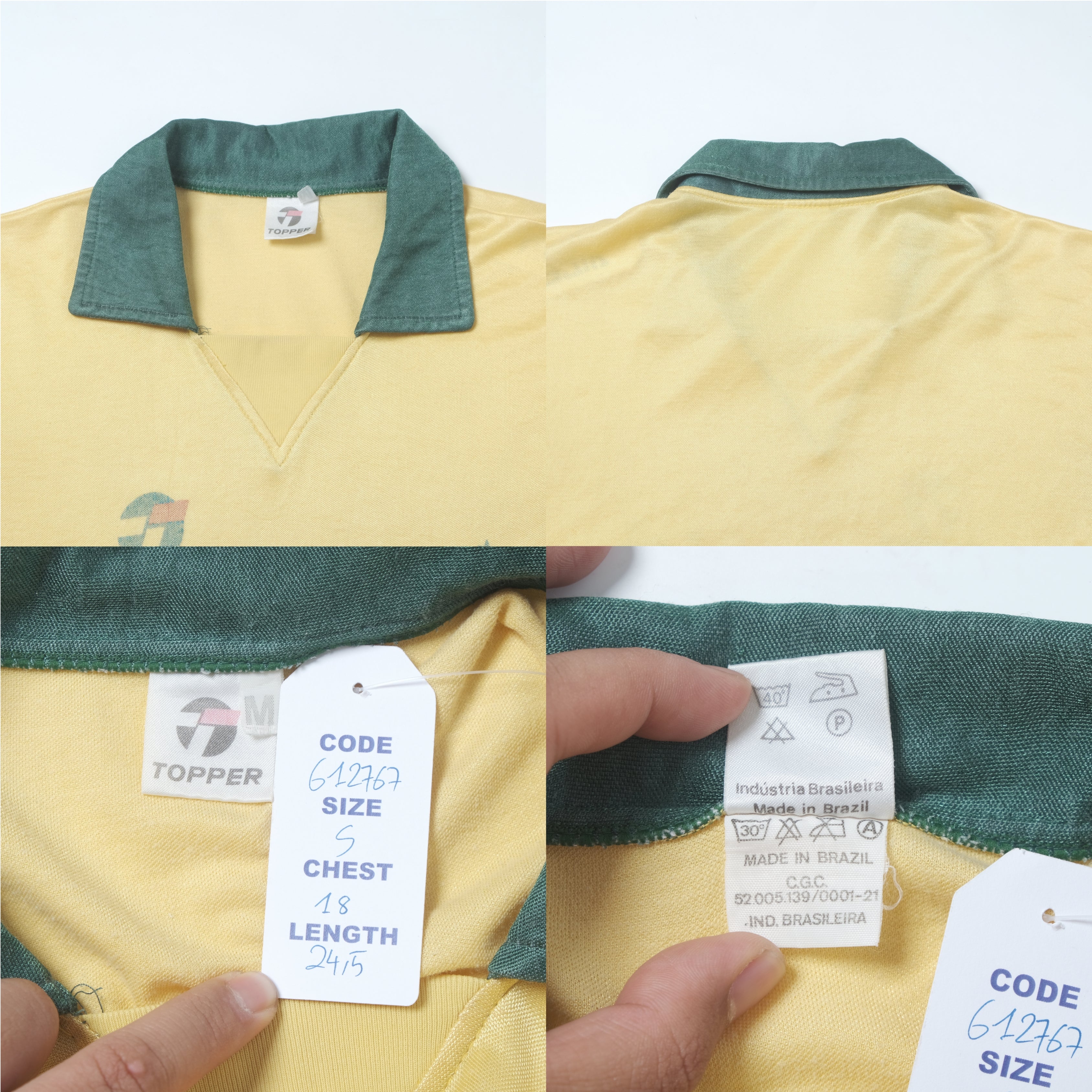 1990 Brazil Home Shirt Topper (S)