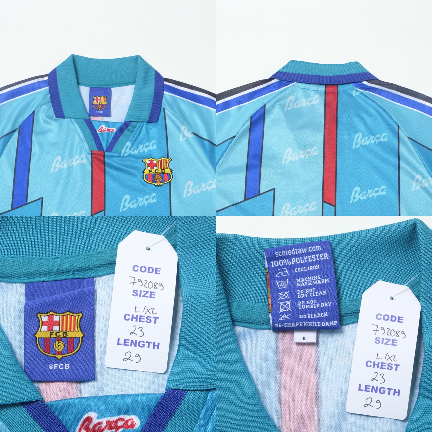 1995 Barcelona Away Shirt (L/XL)