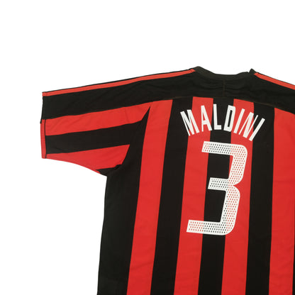 AC Milan Italy Maldini 2003/2004 Original Adidas Home Football Shirt (L)
