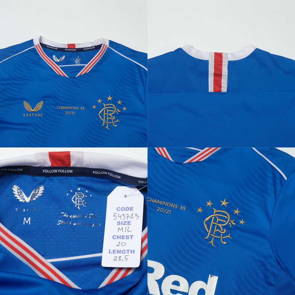 2020/21 Rangers Champions Shirt Castore (M/L)