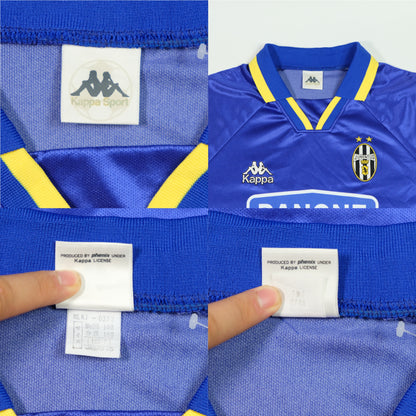 Juventus Italy Danone Original 1994/1995 Away Vintage Football Shirt Large/XL