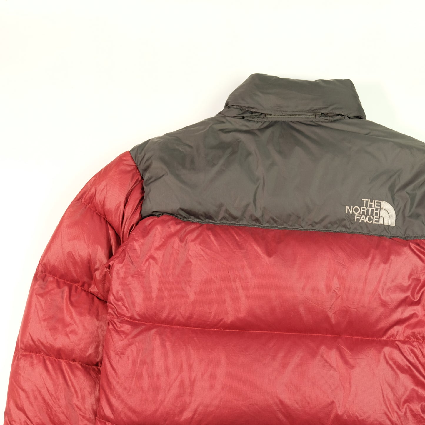 The North Face Nuptse 700 1990s Vintage Burgundy Down Puffer Jacket Small/Medium