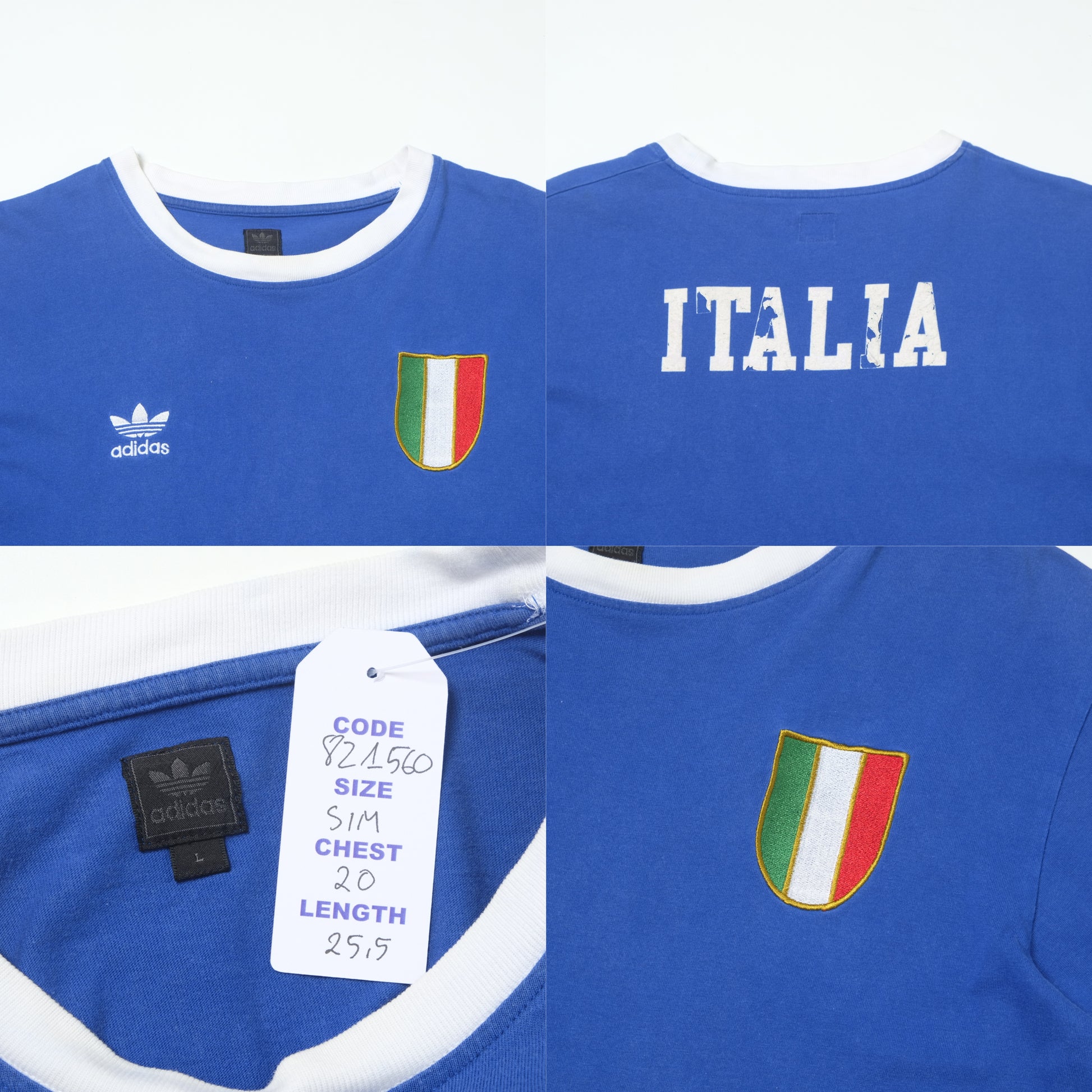 1974 Italy Home Shirt Adidas 2000s Re-Release (M/L)
