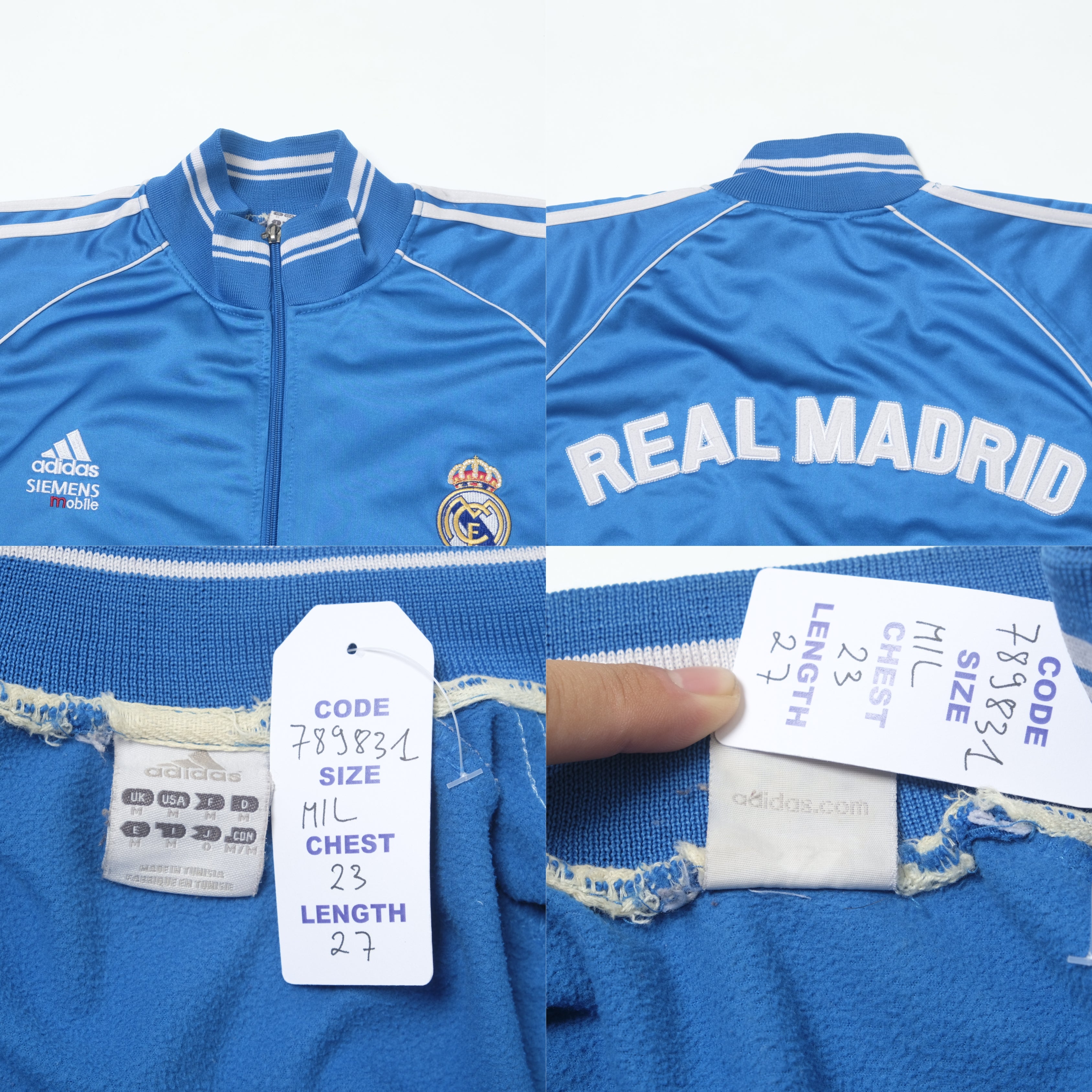 Chaqueta de chándal Adidas Real Madrid de los 2000 (M/L)
