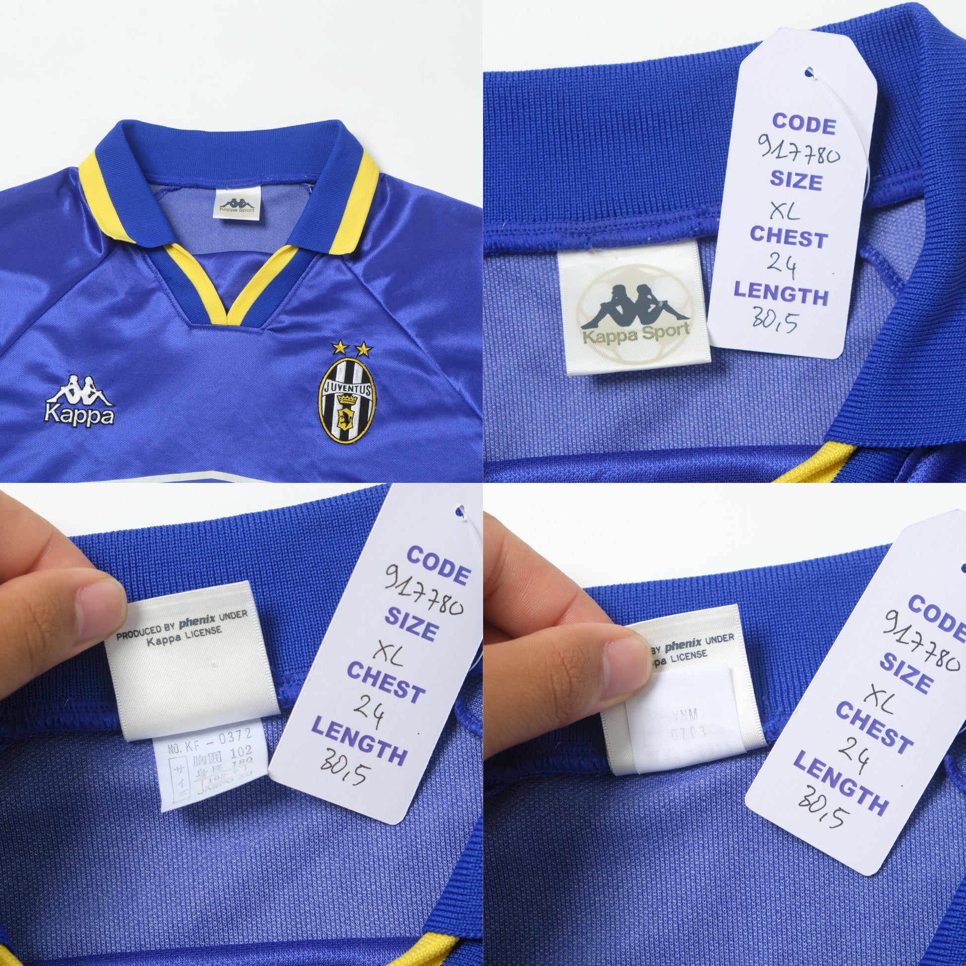 1994/95 Juventus Away Shirt Kappa (XL)