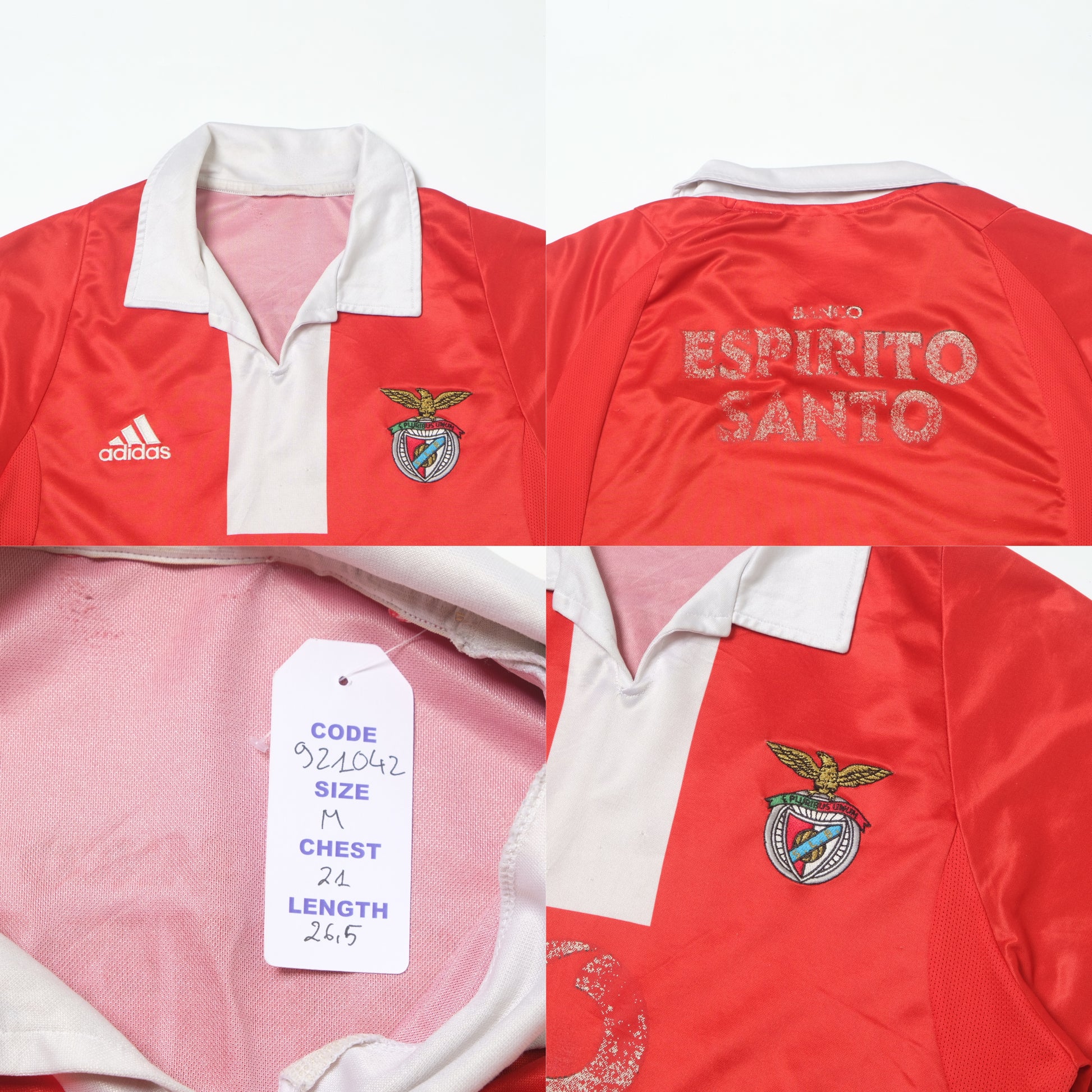 2004/05 Benfica Home Shirt Adidas (M)