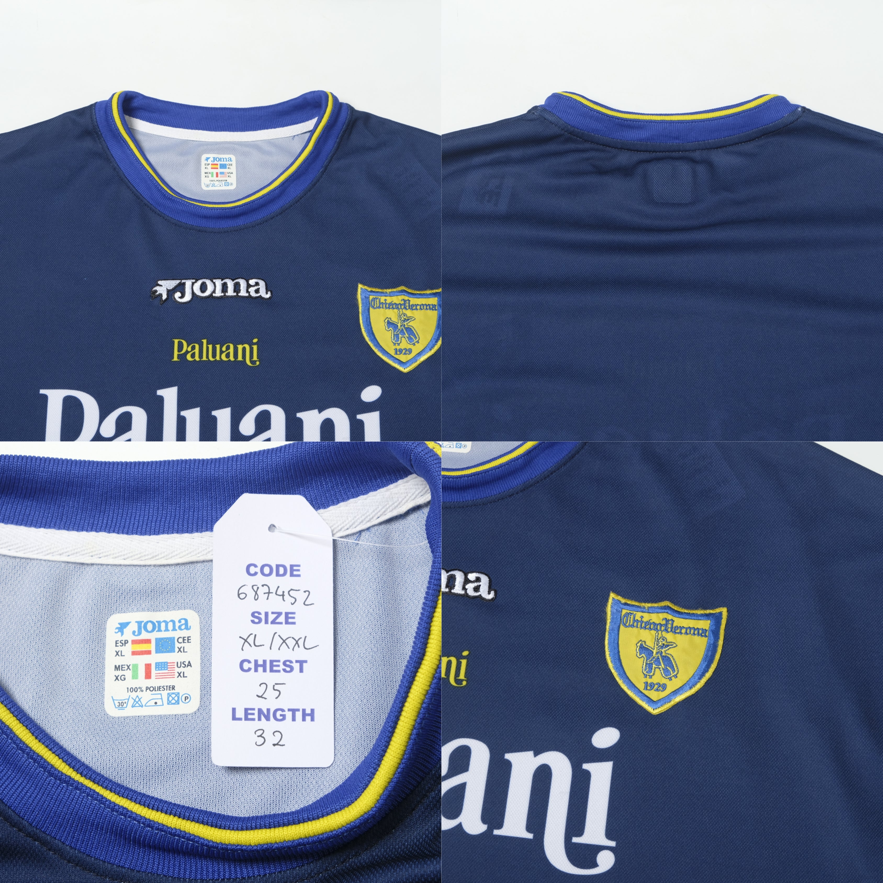 2002/03 Chievo Verona Third Shirt Joma (XL)