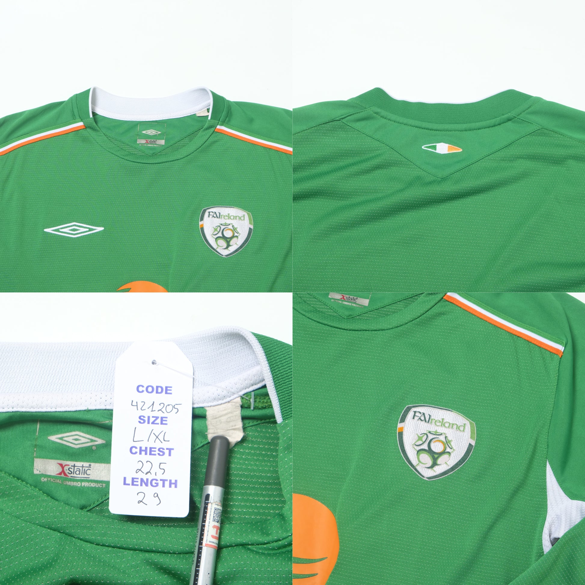 2004/06 Ireland Home Shirt Umbro (L/XL)