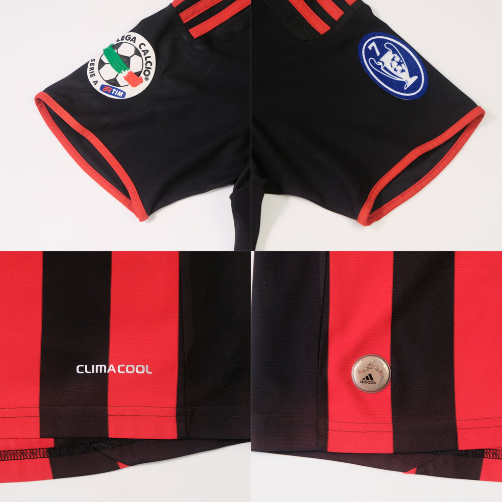 2009/10 AC Milan Home Shirt Adidas Beckham (S/M)