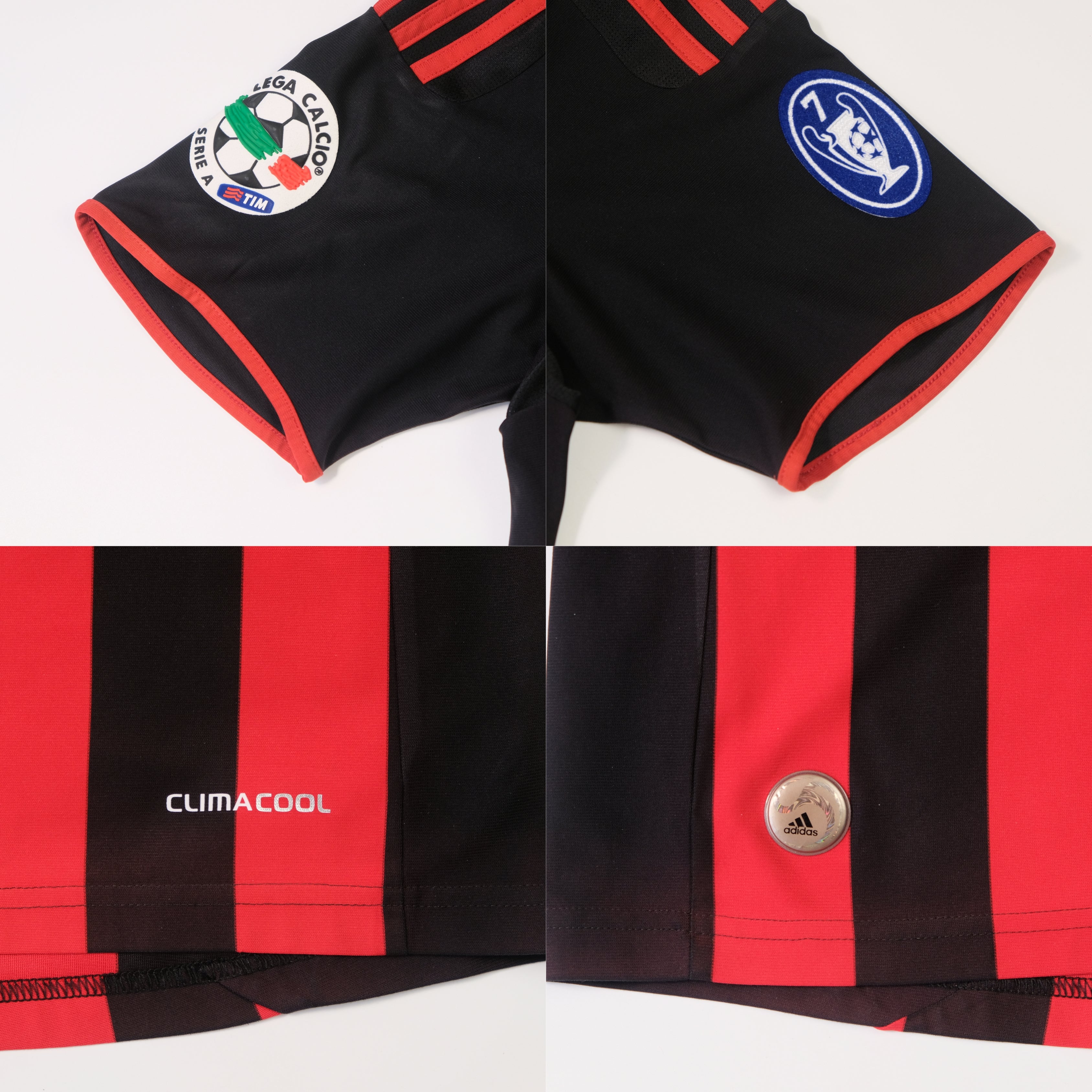 2009/10 AC Milan Home Shirt Adidas Beckham (S/M)