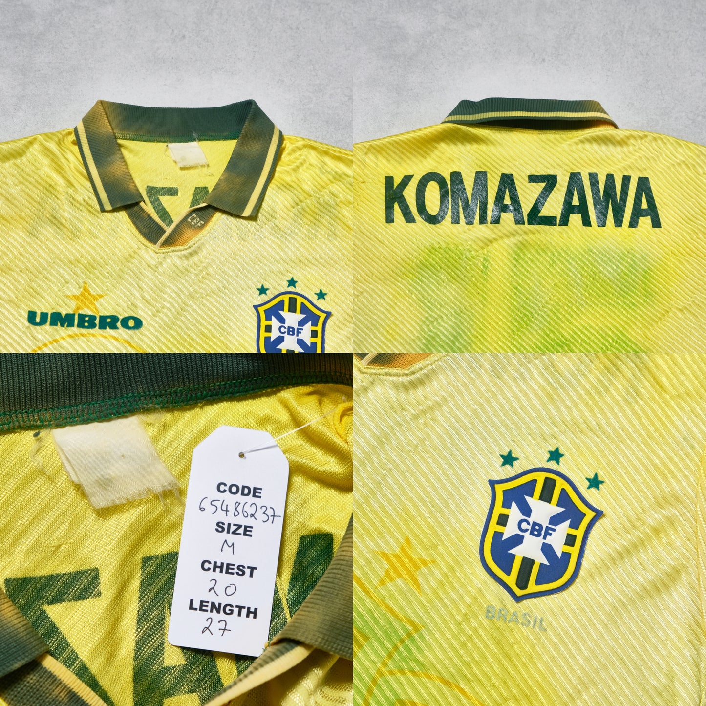 Camiseta de local de Brasil 1994/95 Umbro (M)
