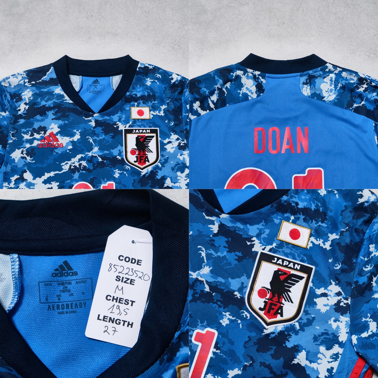 2020/21 Japan Home Shirt Adidas Doan (M)