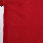 Close-up of a red fabric texture