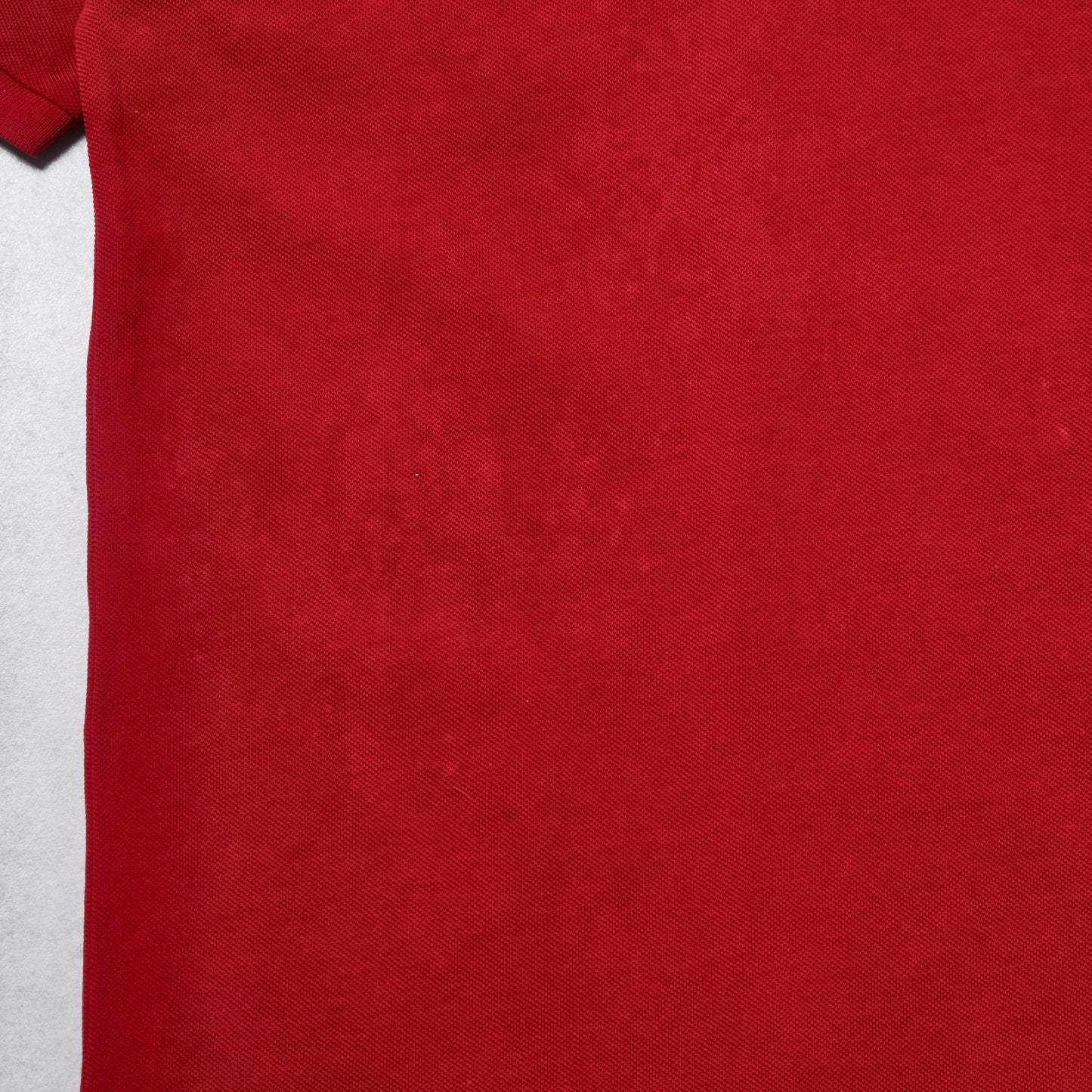 Close-up of a red fabric texture