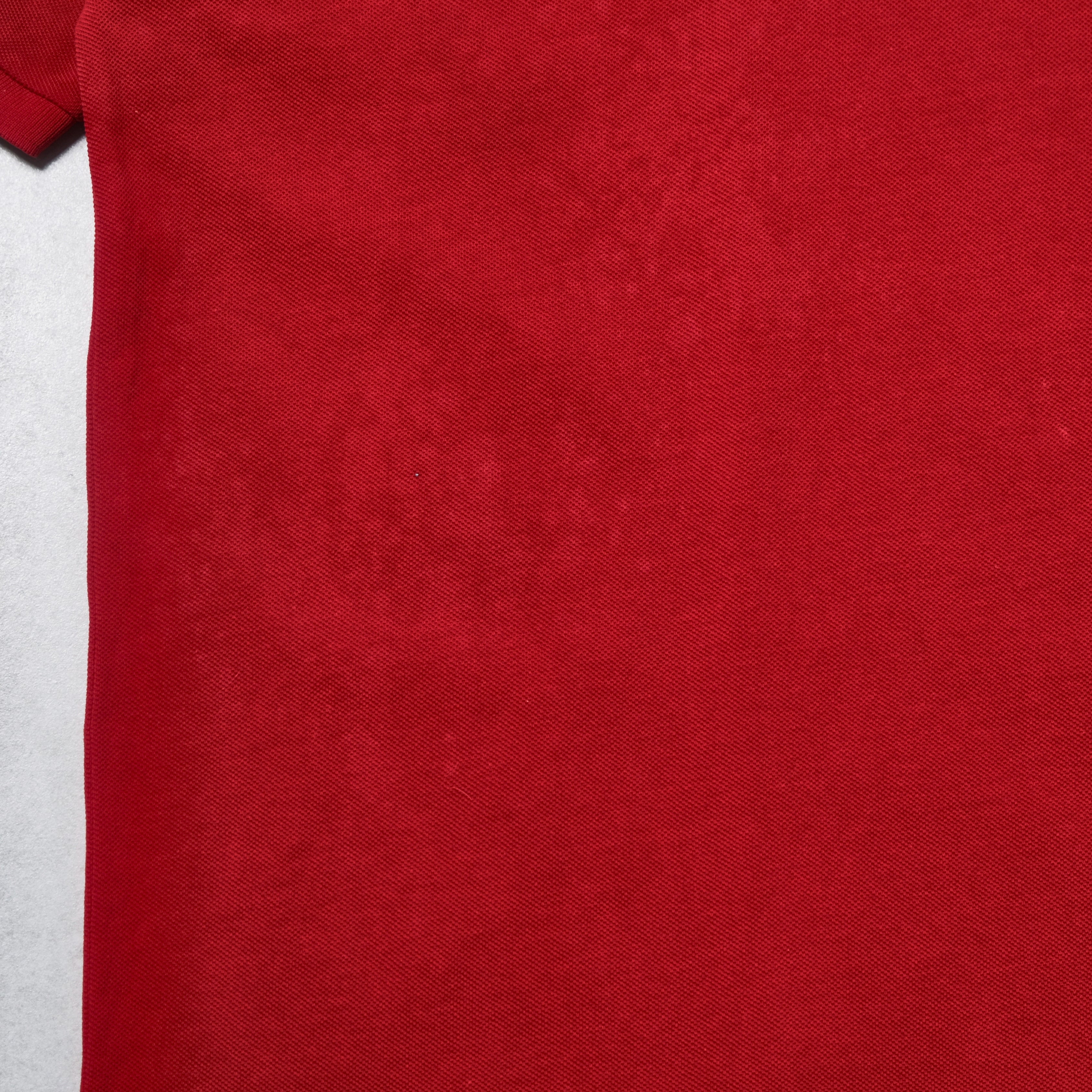 Close-up of a red fabric texture