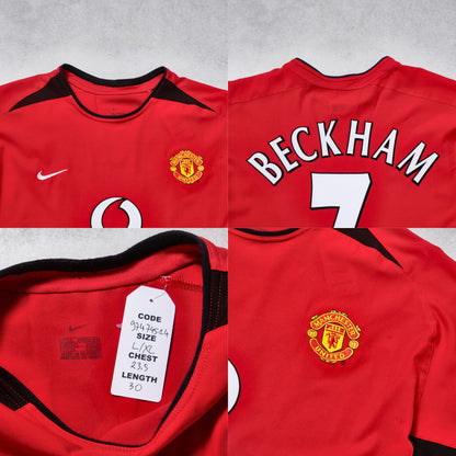 2002/04 Manchester United Home Shirt Nike Beckham (L/XL)