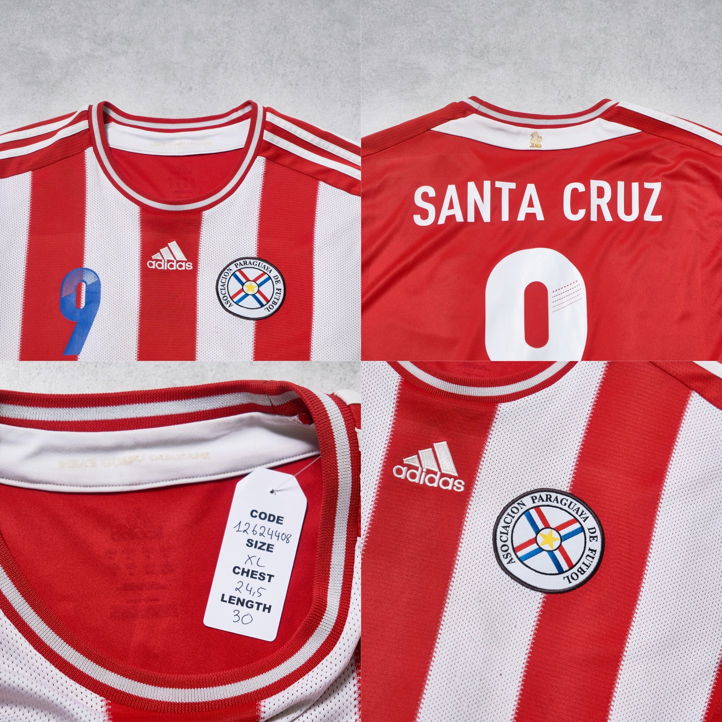2010/11 Paraguay Home Shirt Puma Santa Cruz (XL)