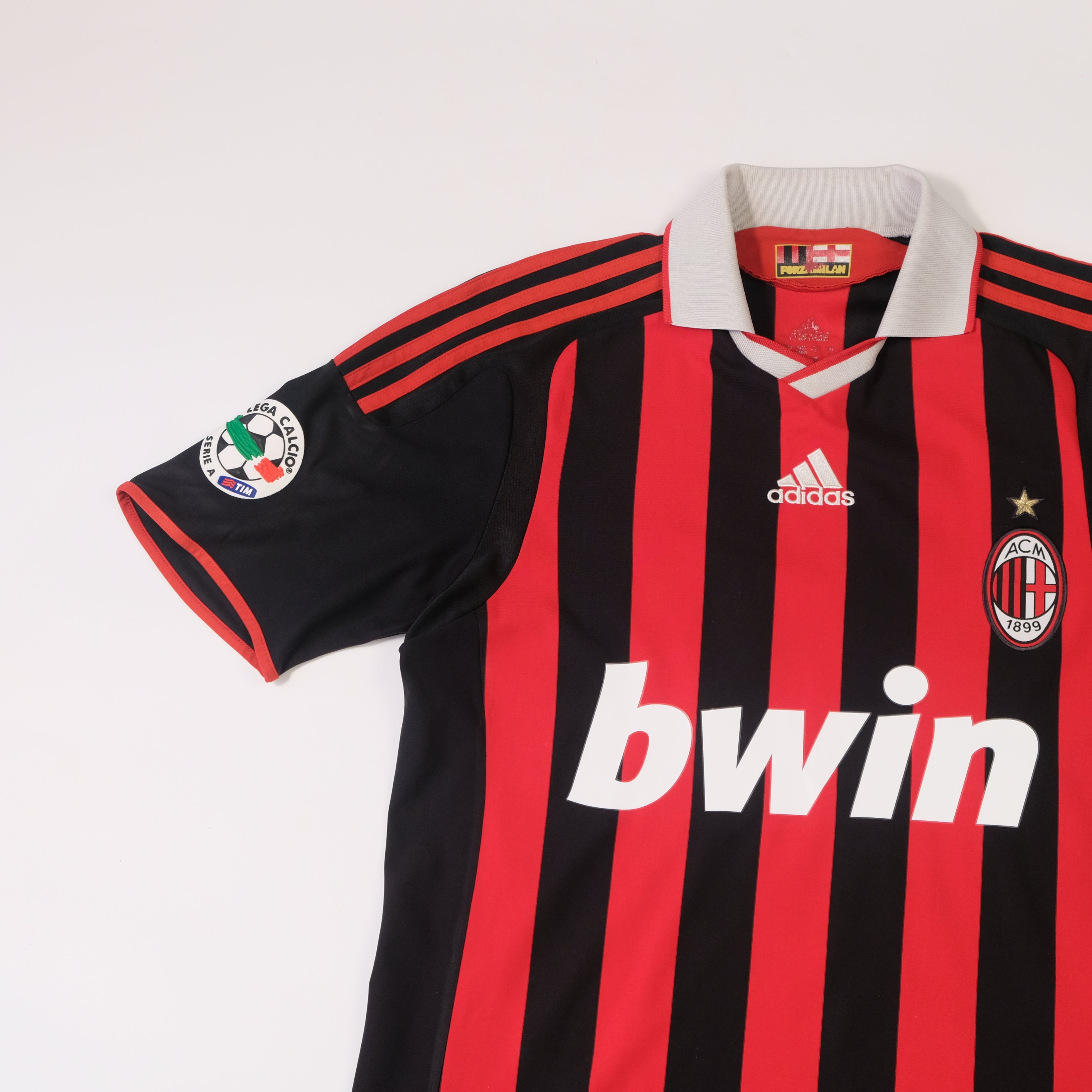 2009/10 AC Milan Home Shirt Adidas Beckham (S/M)