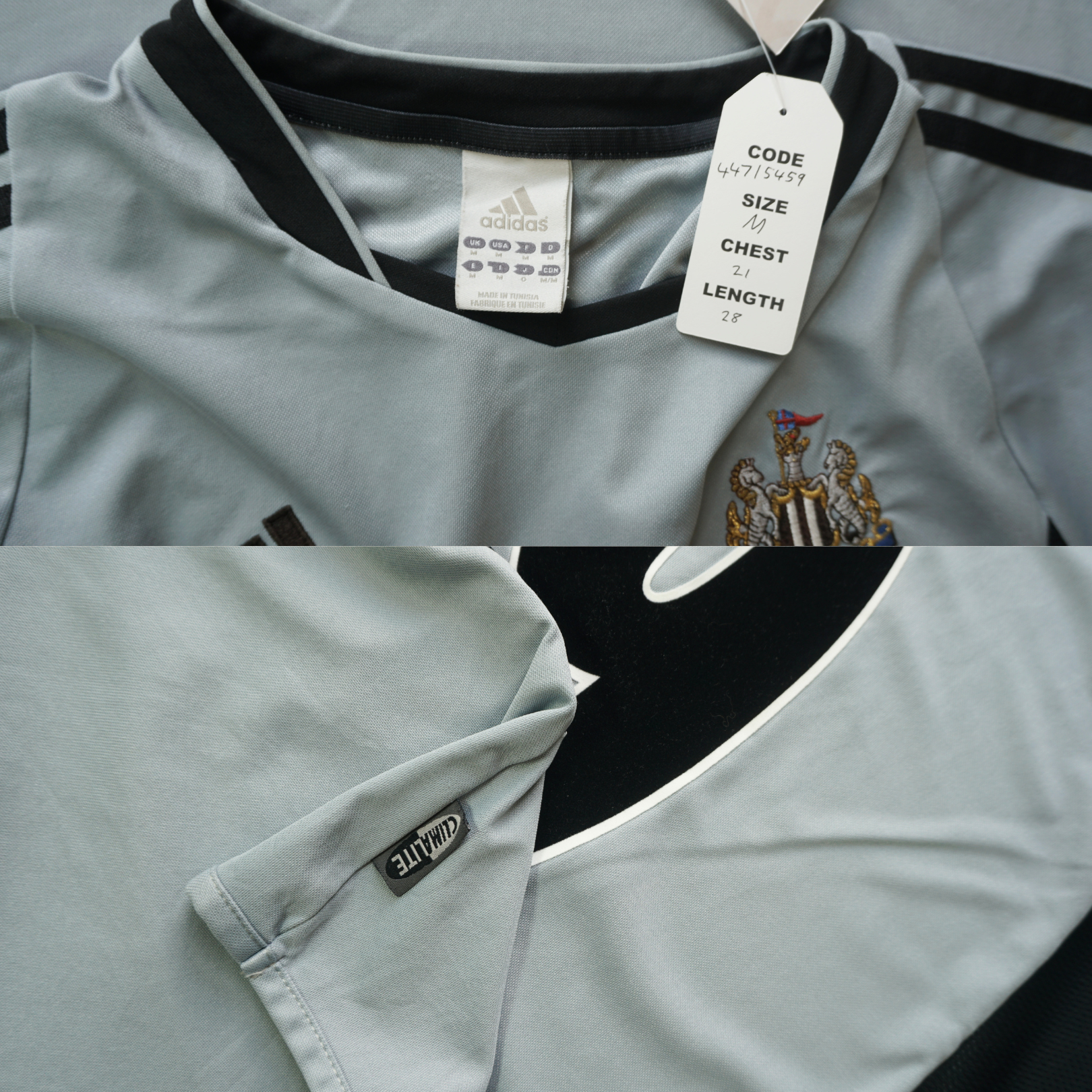 2003/04 Newcastle United Away Shirt Adidas Shearer (M)