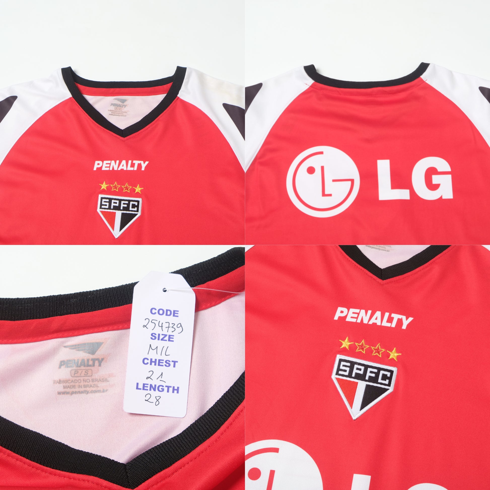 2000/01 Sao Paulo Training Shirt Penalty (M/L)