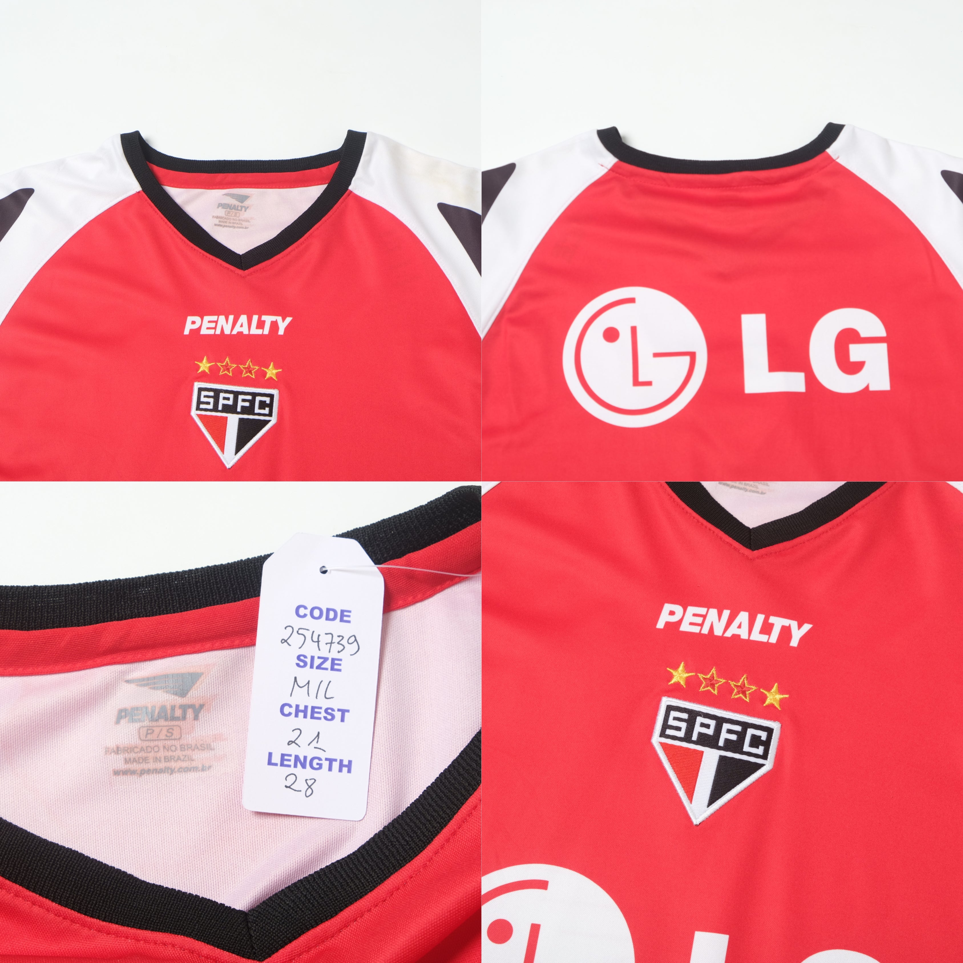 2000/01 Sao Paulo Training Shirt Penalty (M/L)