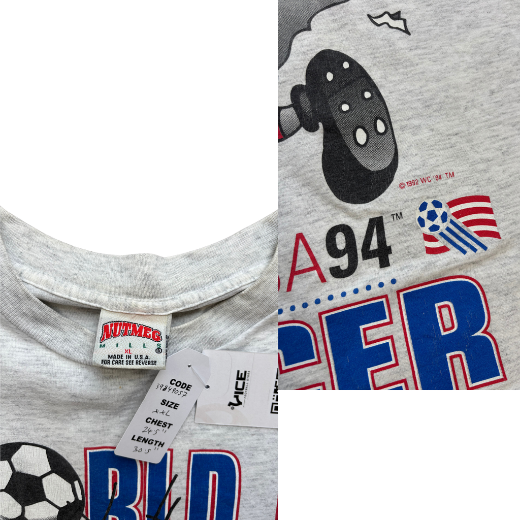 USA Adidas World Cup 1994 Vintage T-Shirt Nutmeg (XXL)