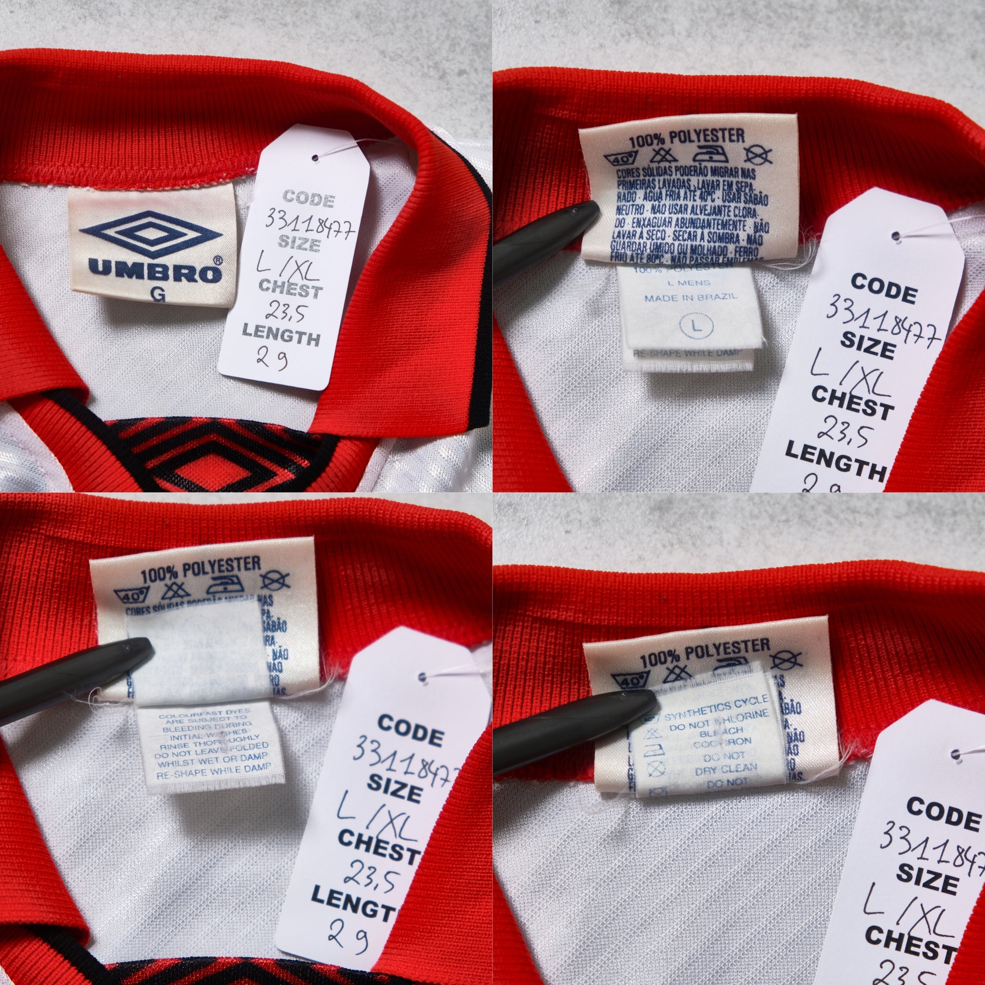 1995/96 Flamengo Centenary Away Shirt Umbro (L/XL)