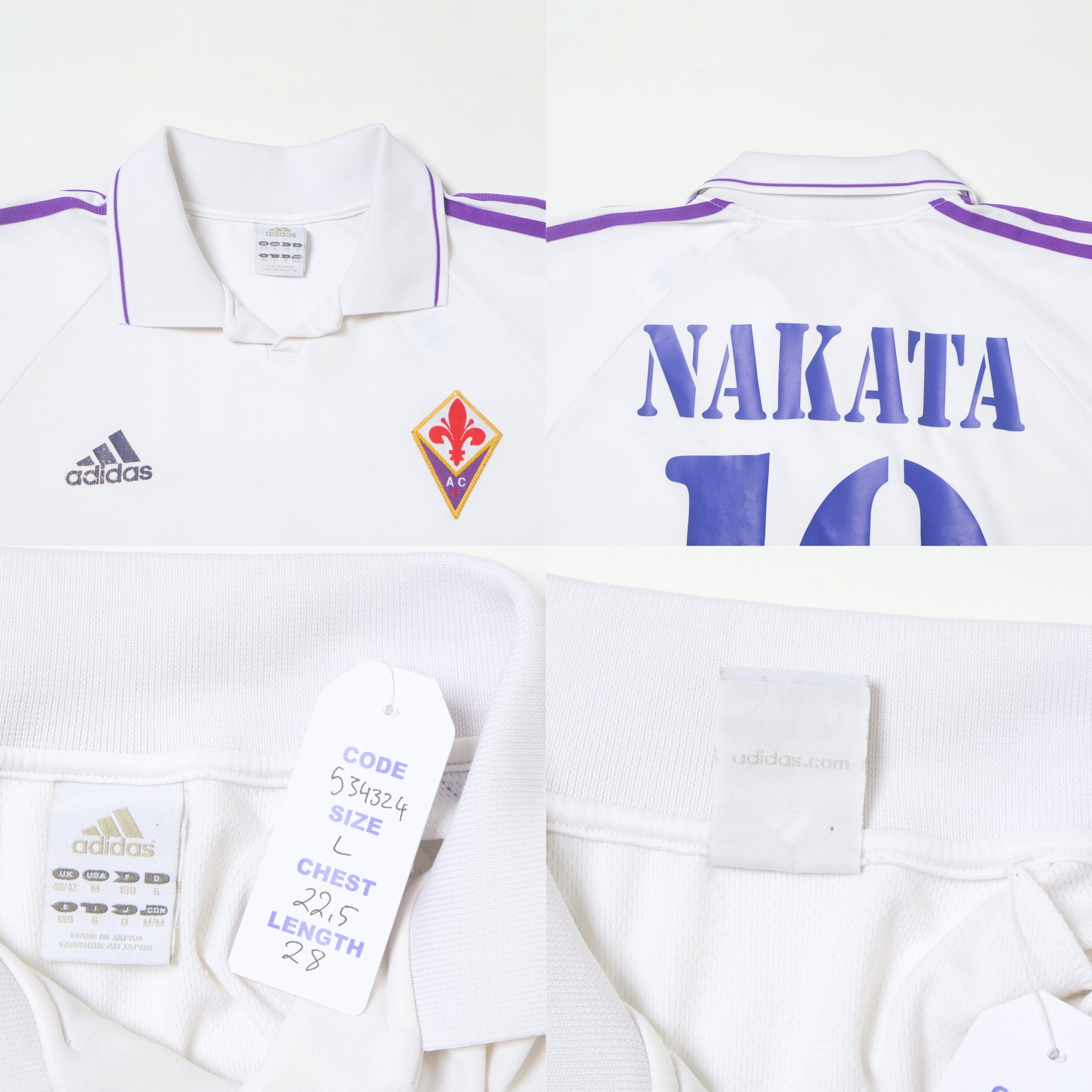 2004/05 Fiorentina Away Shirt Adidas (L)