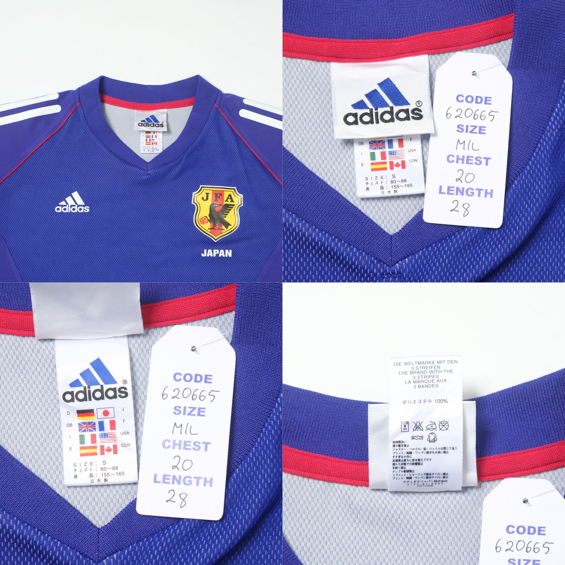 2002/04 Japan Home Shirt Adidas Nakata (M/L)