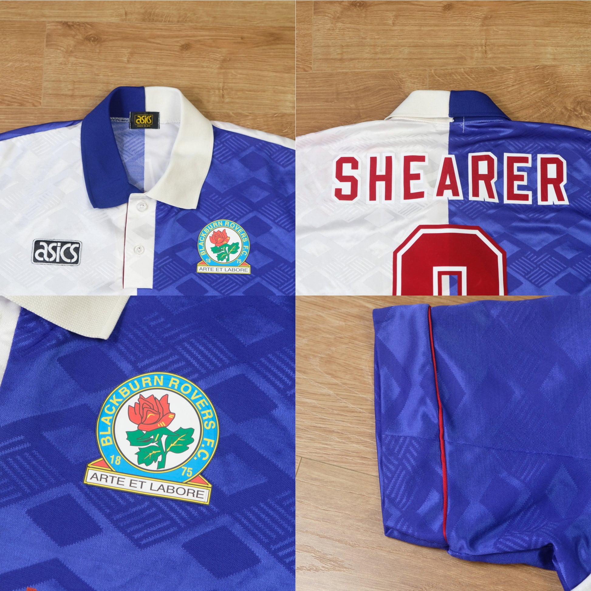 1992/94 Blackburn Rovers Home Shirt Asics Shearer