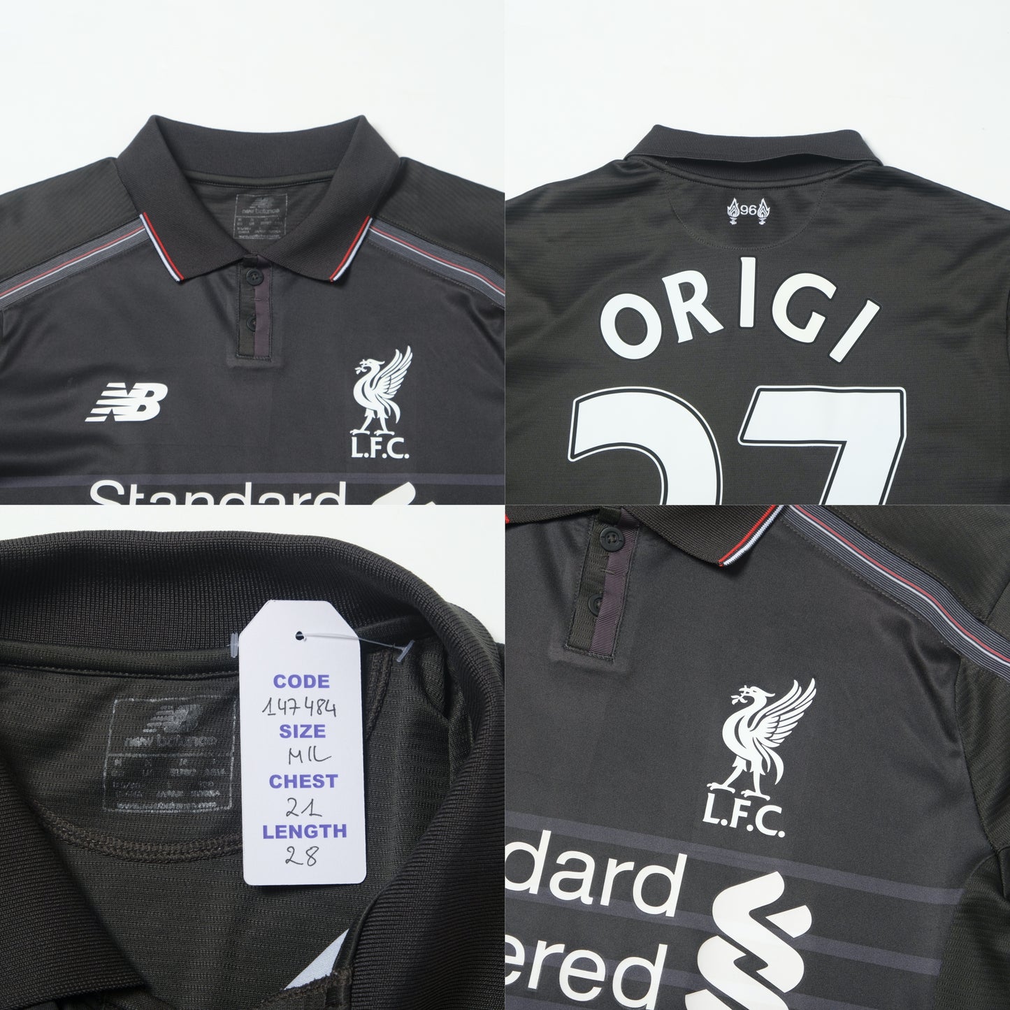 2015/16 Liverpool Third Shirt New Balance Origi (M/L)