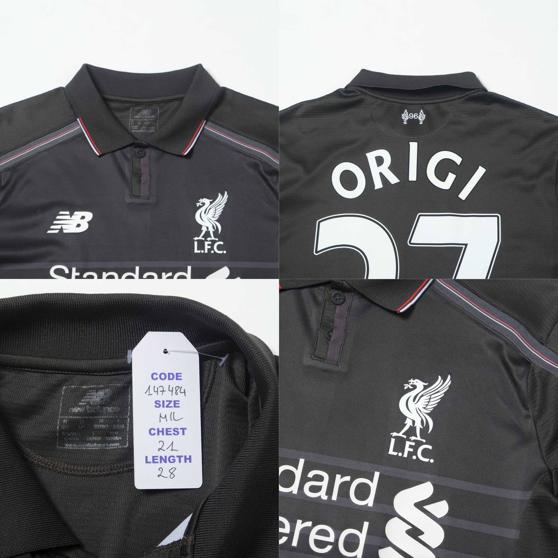 2015/16 Liverpool Third Shirt New Balance Origi (M/L)