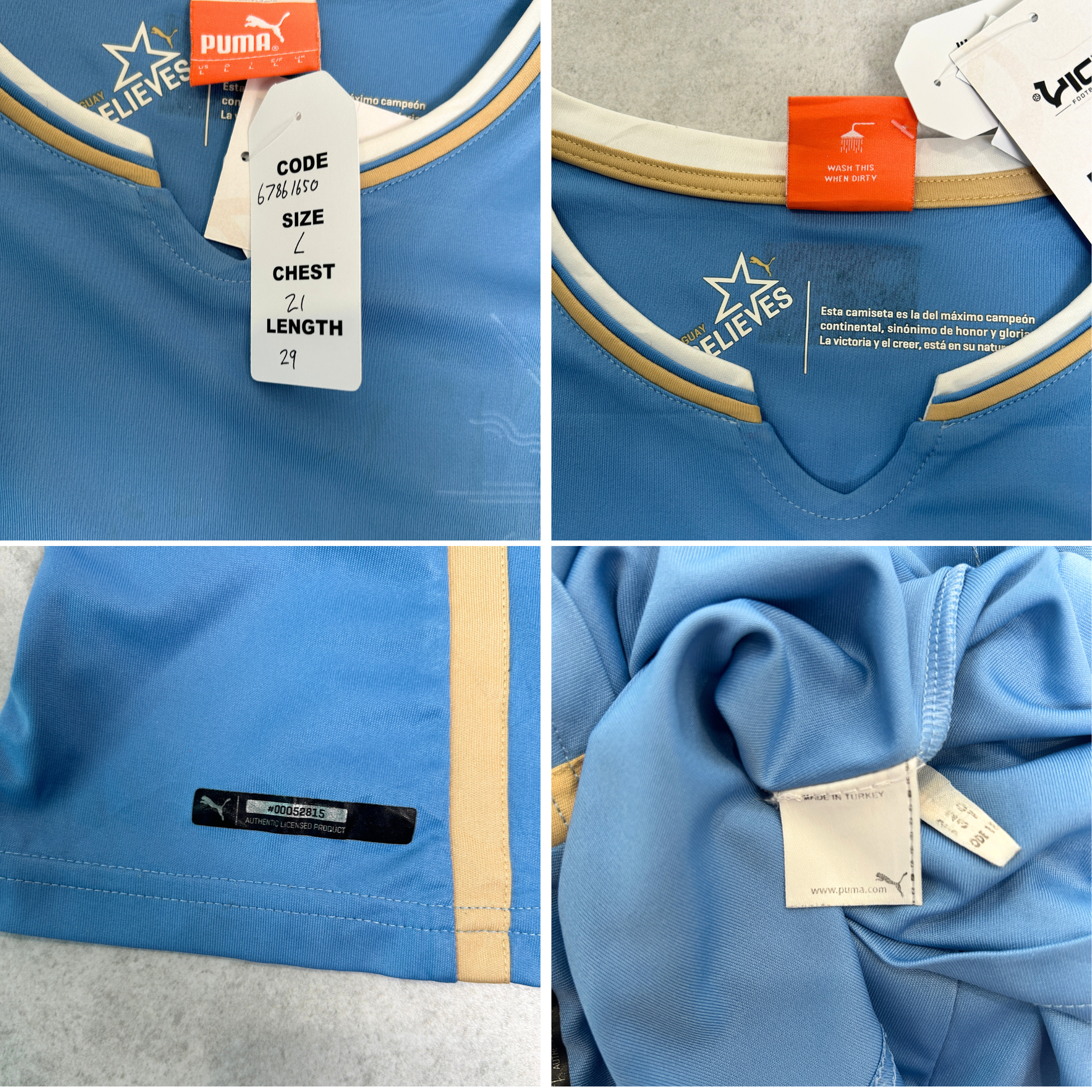 2014 Uruguay Home Shirt Puma Forlán (L)