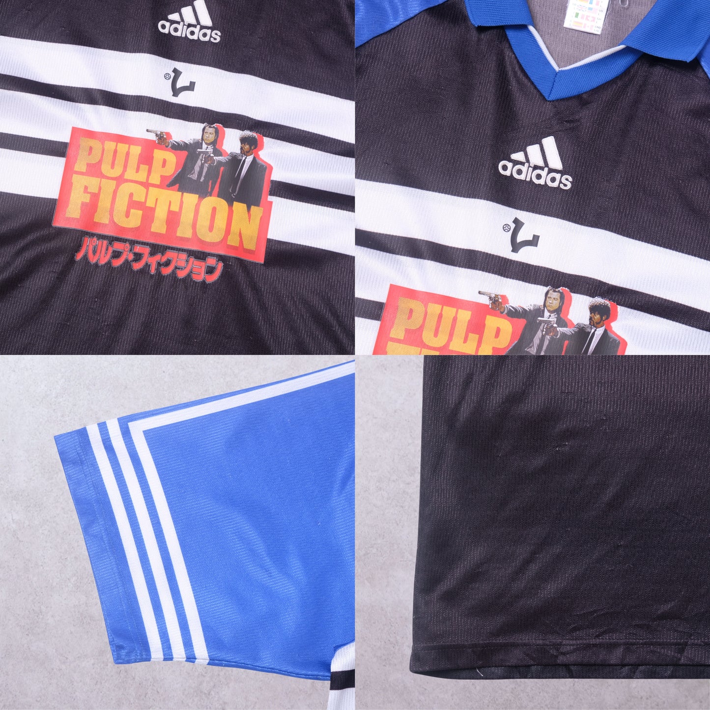 1990s VICE Footbal Store x Pulp Fiction Custom Football Shirt Adidas (L)