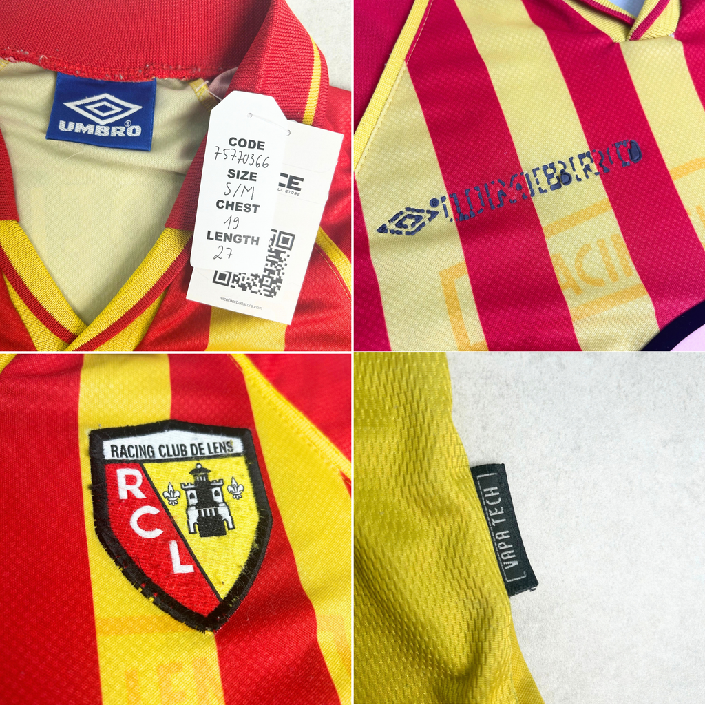 1998/1999 Lens Home Shirt Umbro Vairelles (S/M)