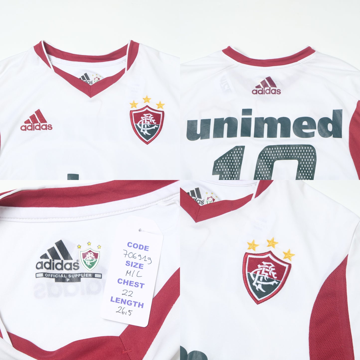 2003 Fluminese Home Shirt Adidas (M/L)