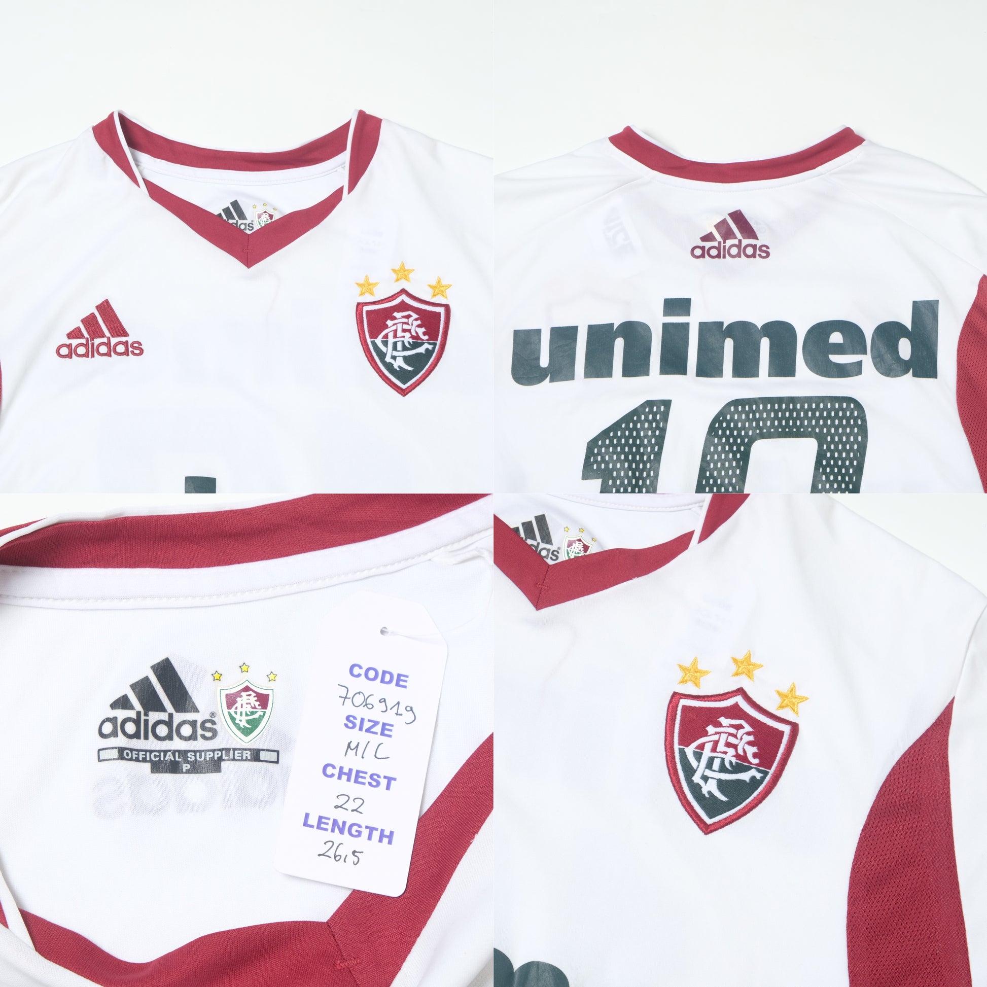 2003 Fluminese Home Shirt Adidas (M/L)