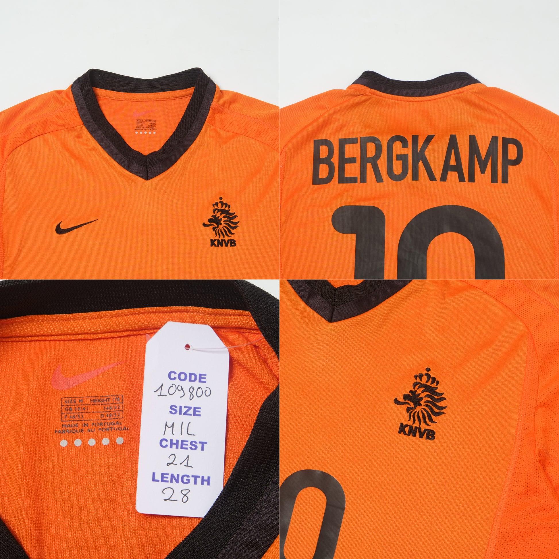2000/02 Netherlands Home Shirt Nike Bergkamp (M/L)