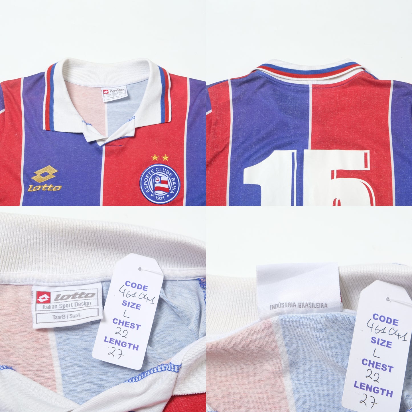 2011 Esporte Clube Bahia (Brazil) Home Shirt Lotto (L) 