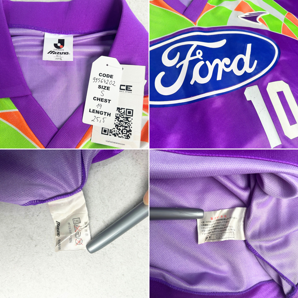 1994 Sanfrecce Hiroshima Home Shirt J-League Mizuno (S)